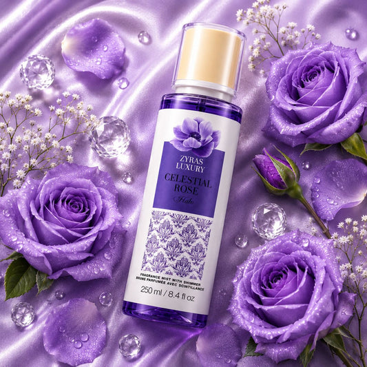 ZYRAS LUXURY Celestial Rose Halo – Shimmer Fragrance Mist | 250 ml
