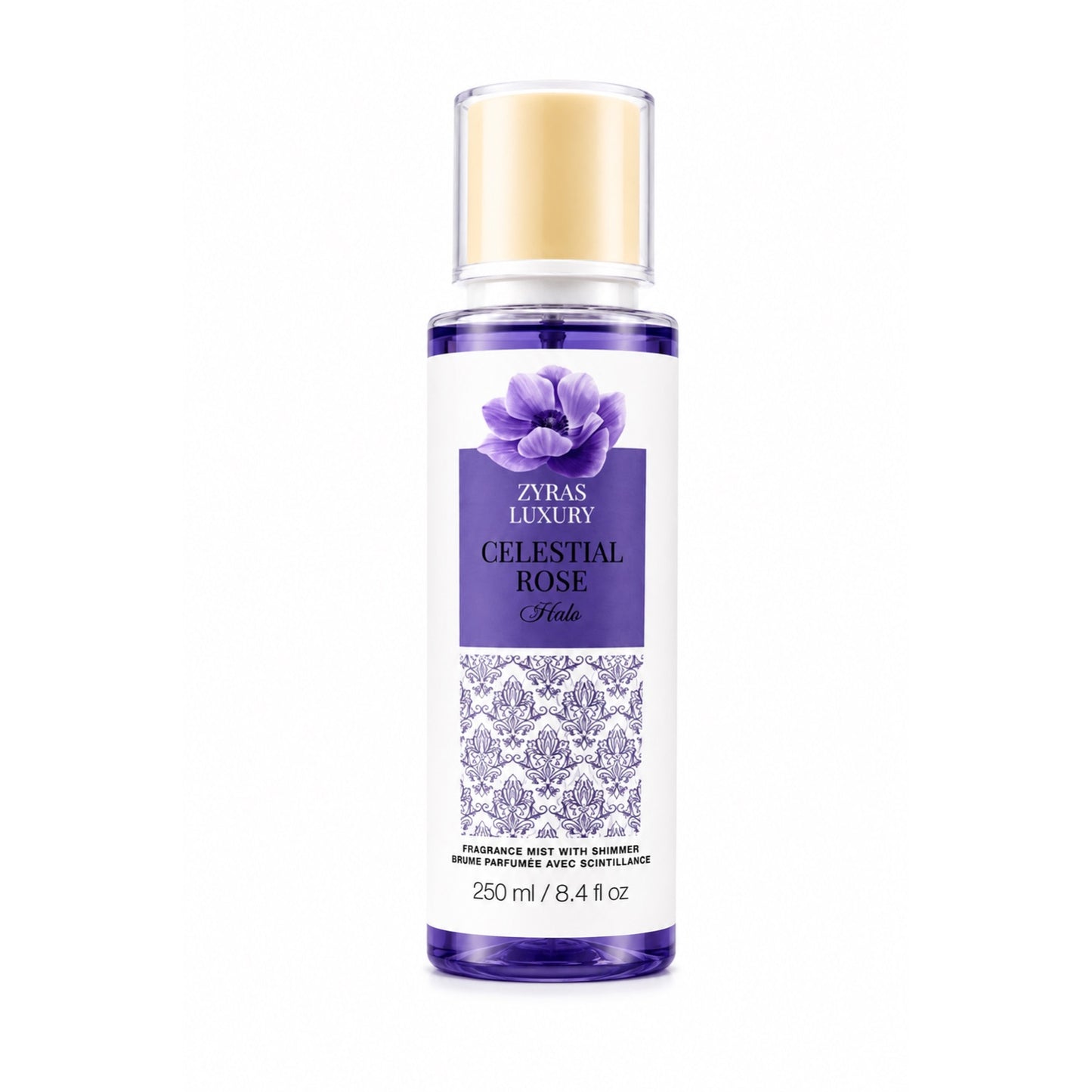 ZYRAS LUXURY Celestial Rose Halo – Shimmer Fragrance Mist | 250 ml