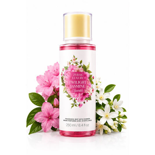 ZYRAS LUXURY Twilight Jasmine Sparkle – Fragrance Mist with Shimmer, 250ml