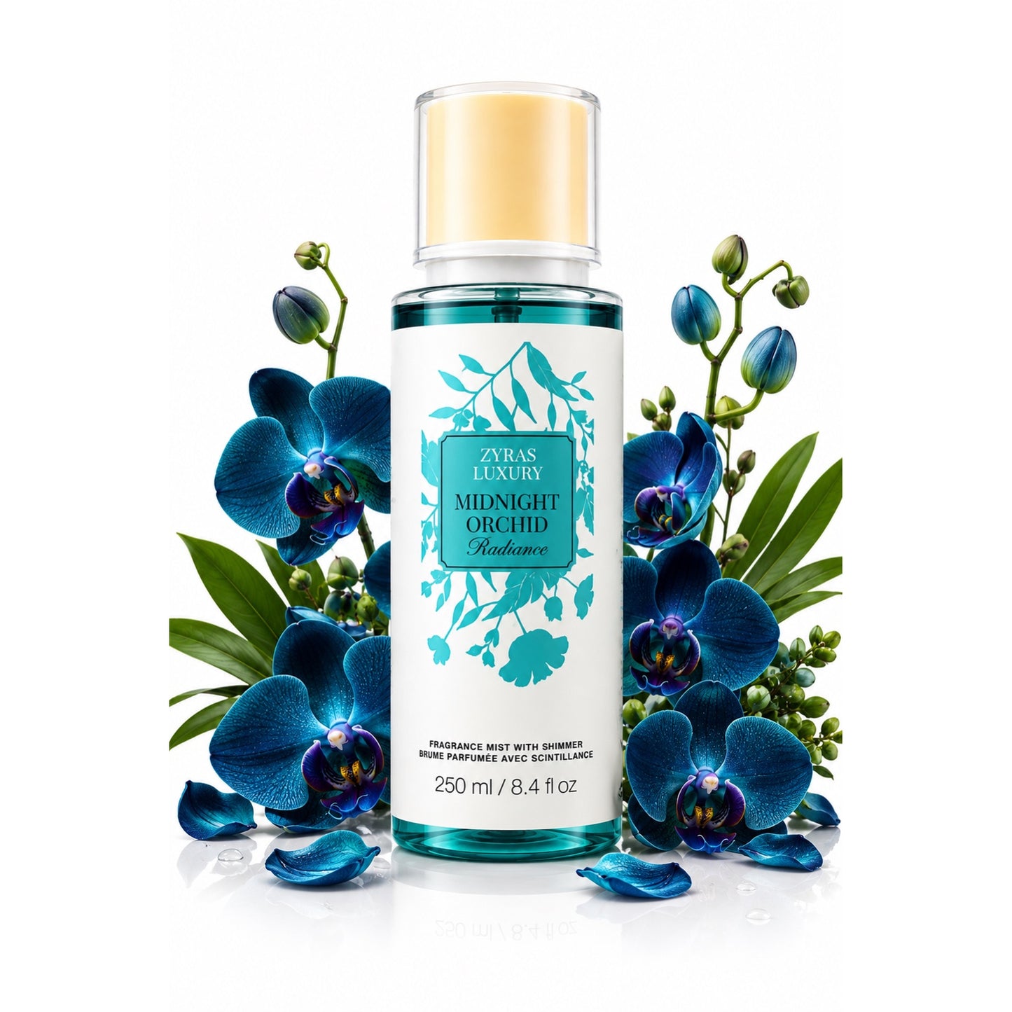 ZYRAS LUXURY Midnight Orchid Radiance Fragrance Mist with Shimmer – 250 m
